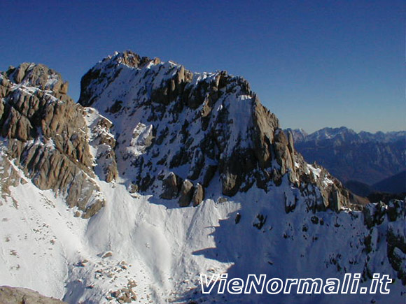 puntaciadin - La Punta del Ciadin vista dalla Punta delle Vallate