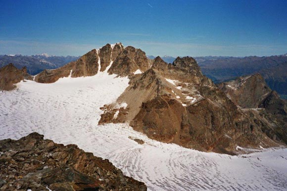 puntadelloscudo - Panorama verso NNW, l'Angelo Grande