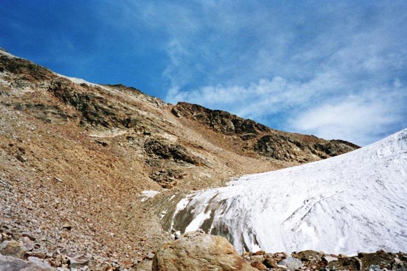 puntadelloscudo - In salita, poco prima di raggiungere la Vedretta di Rosim