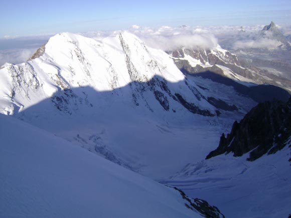 Punta Gnifetti - La parete nord dei Lyskamm