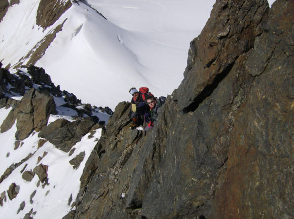 Punta San Matteo- Cresta Sud - Parte finale della cresta, quasi in vetta