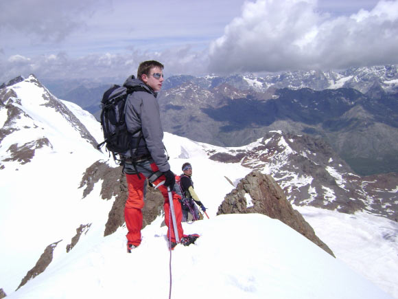 Punta San Matteo - Cresta S - Tratto di cresta in discesa