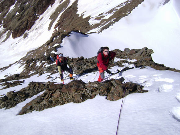 Punta San Matteo- Cresta Sud - Prima parte della cresta sud