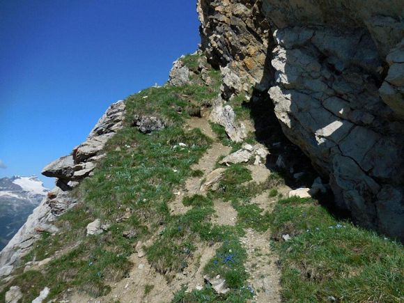 Sassalbo - All'inizio della cengia