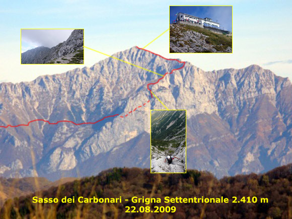 Sasso dei Carbonari - Sasso dei Carbonari, verso il Grignone