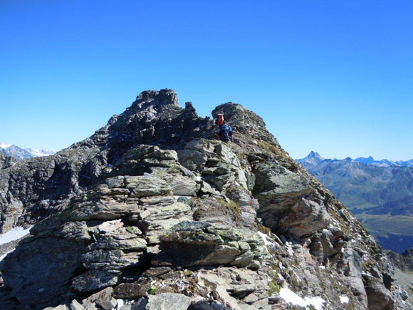 Pizzo Sevino e Pizzo Quadro - In salita sulla cresta SSW del Pizzo Quadro