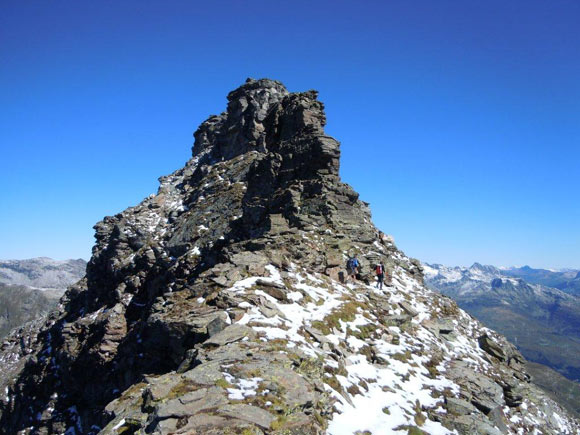 Pizzo Quadro - Aggiramento ad E del gendarme