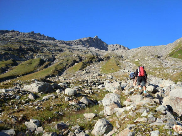 Pizzo Sevino e Pizzo Quadro - In salita nella V. della Sancia