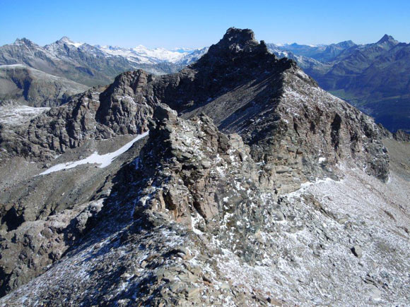 Pizzo Quadro - In discesa sulla cresta N del Pizzo Sevino