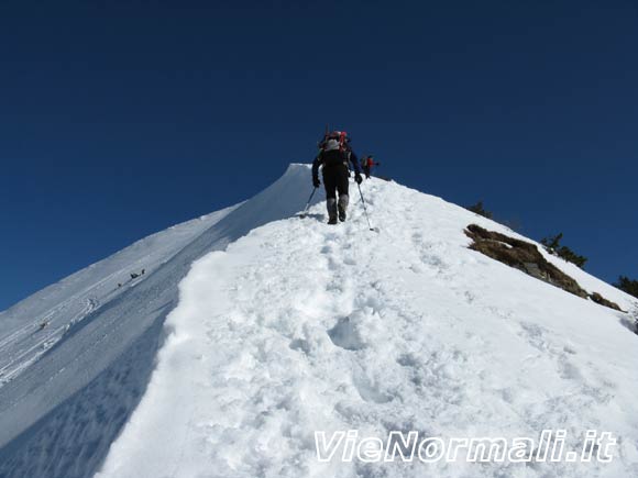 Monte Sodadura - Risalita della cresta fnale