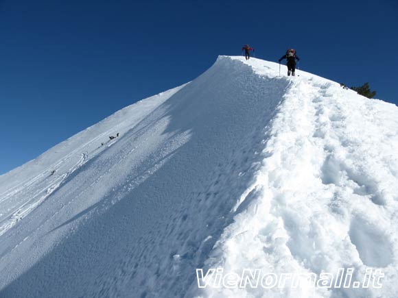 Monte Sodadura - Cresta SW - La cresta finale prima della cima