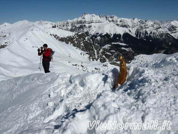 Monte Sodadura - Cresta SW - La madonnina sulla cima