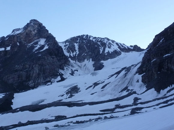Punta Thurwieser - Risalita del ghiacciaio