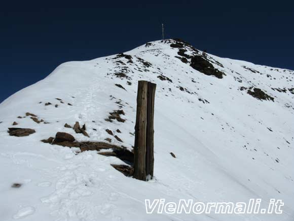 Pizzo Tresero - Parte finale della cresta in vista della cima