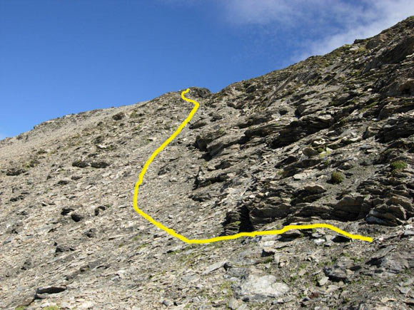 Tscheischhorn - Aggiramento sulla cresta