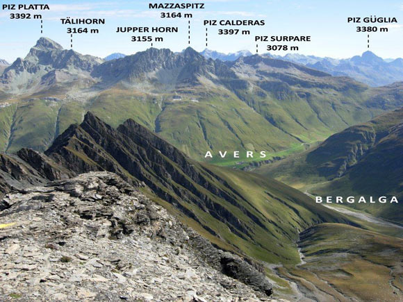 tscheischhorn - Panorama verso NE