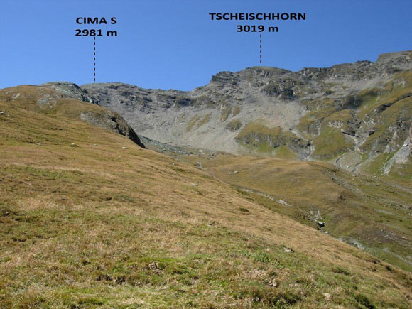 Tscheischhorn - Sul costone NE della Cima S