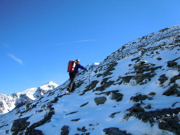 Tschima da Flix - All'inizio della cresta SW del Piz d''Agnel