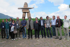 Foto di gruppo degli alppinisti