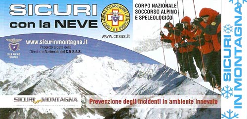 Depliant sicuri con la neve