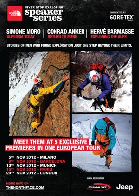 Locandina The North Face Speaker Series 2012 European Tour