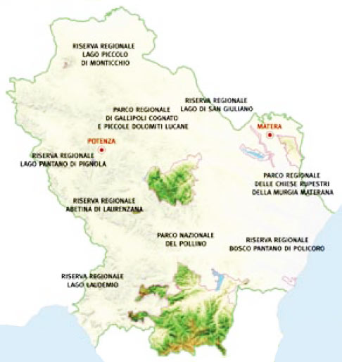 Parchi e aree protette della Basilicata
