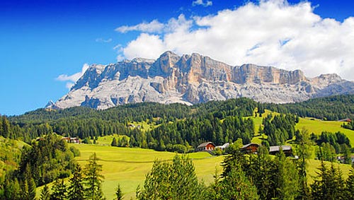 Corvara in Val Badia in estate