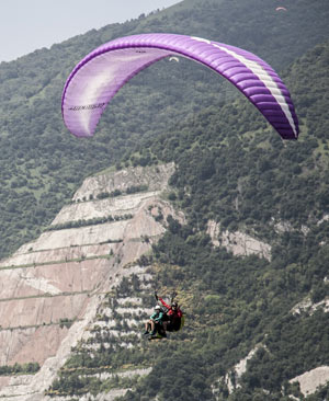 Volo in parapendio