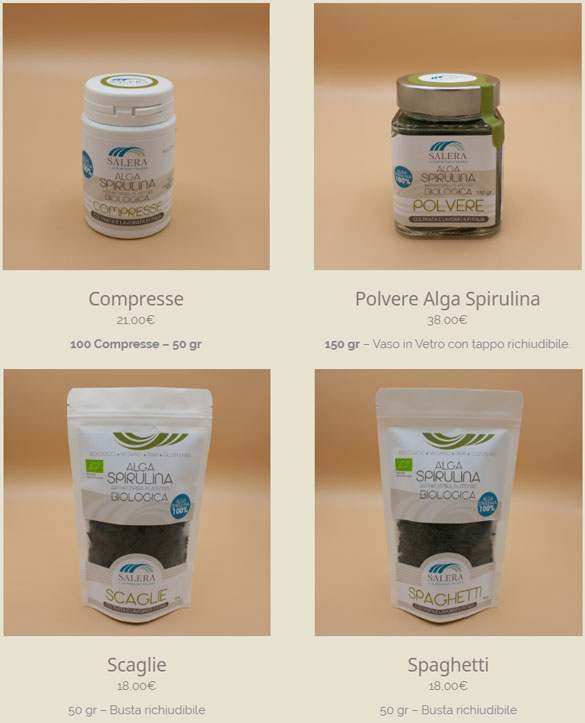 Prodotti Salera Spirulina