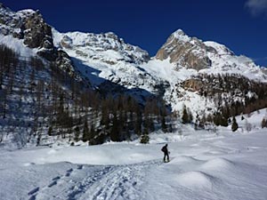 Malga La Grava verso Forcella delle Sasse