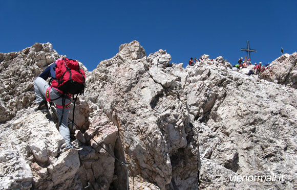 Arrivo in vetta
