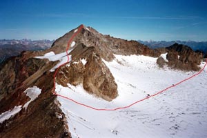 Traversata Angelo Grande - Cima Vertana - La Cima Vertana da SE