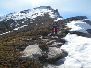 Traversata dal Pizzo d'Orgnana al Madom da Sgiof - La cresta ENE di discesa dal Madom da Sgiof