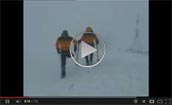 Video montagna Discesa dal Rif. Quintino Sella (Monte Rosa) nella tormenta