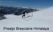 Video montagna In inverno sul Monte Campione nel mezzo di una bufera in una giornata di sole...