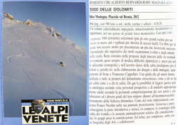 Recensione sulla rivista Le Alpi Venete