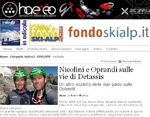 Recensione Bruno Detassis e le sue vie su Fondoskialp.it