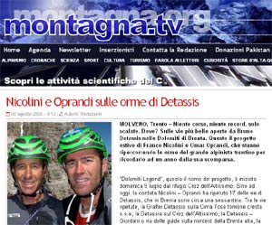Recensione Bruno Detassis e le sue vie su Montagna.tv