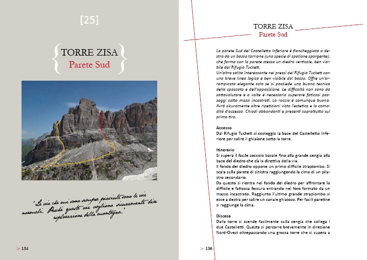 Pagina tipo del libro Bruno Detassis e le sue vie