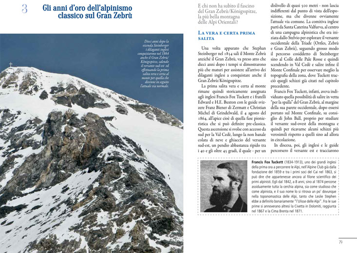Pagina tipo del libro L'anima del Gran Zebrù