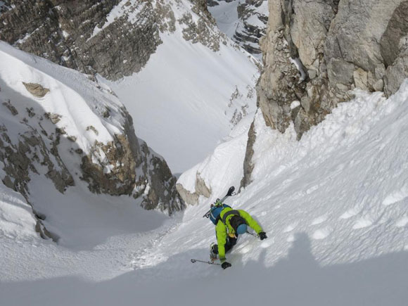 Lo scivolo nord di cima Brenta