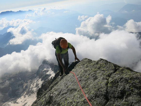 Cima Car Alto  - La Cima Car Alto,  la montagna pi alpinistica di tutto il gruppo, con creste aeree e versanti molto ripidi su tutti i lati