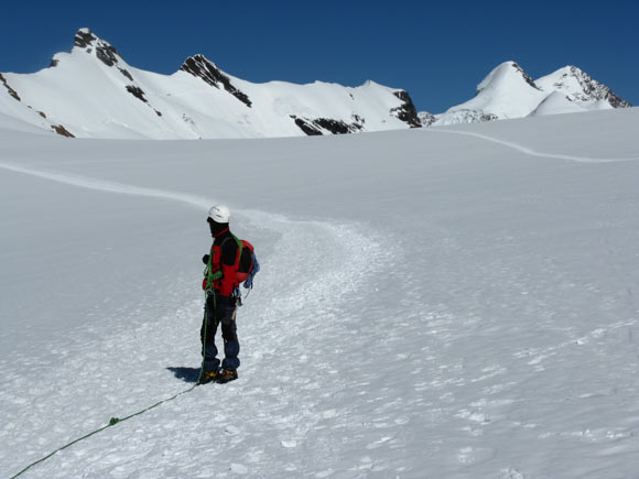 Sul Ghiacciaio del Breithorn