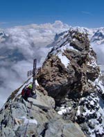 Cervino - Croce di vetta sulla cima italiana