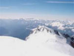 Vista dalla cima del Monte Bianco